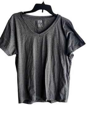 Level  Up Active V-Neck Short Sleeve Tee - Dark Heather Gray
